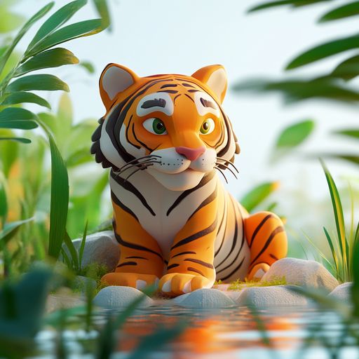 Le Tigre et le Ruisseau