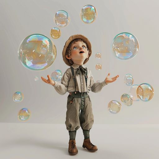 L'Enfant et les Bulles de savon