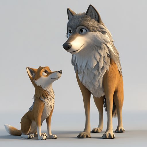 Le vieux loup et son fils ou les deux Âges