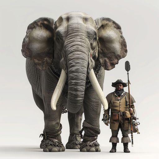 Le Chasseur et les Éléphants