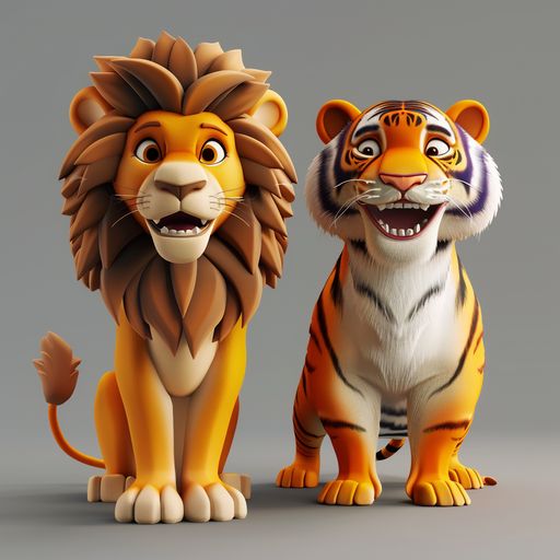 Le jeune Lion et le Tigre