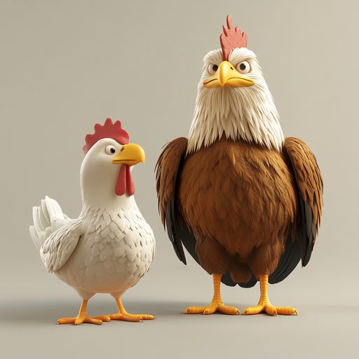 L'Aigle et le Poulet