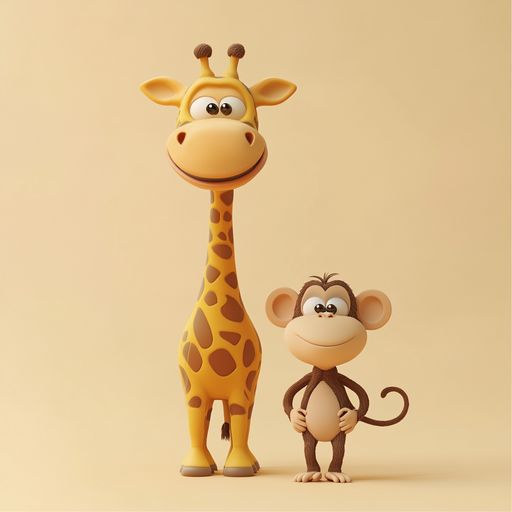 La Girafe et le Singe