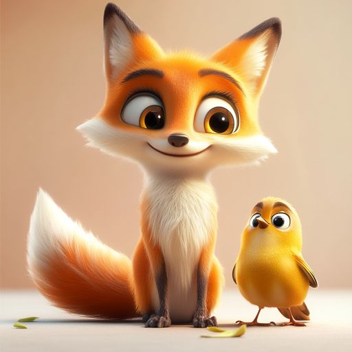 Le Furet, le Renard et l'Oiseau