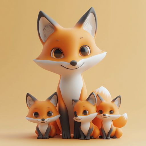 Le Renard et ses Enfants