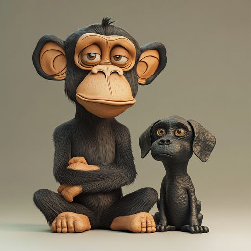 Le Singe et le Chien