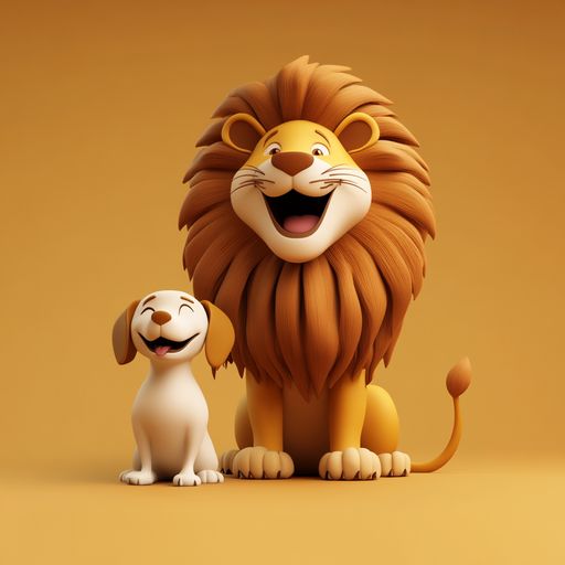 Le Lion et le petit Chien