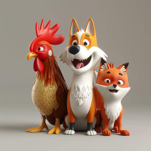 Le Chien, le Coq et le Renard