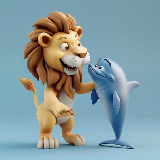 Le Lion et le Dauphin