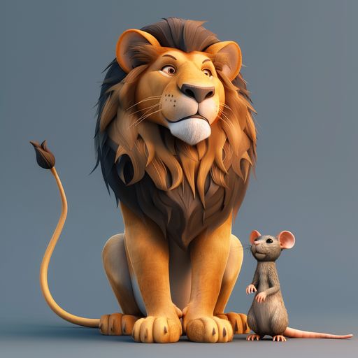 Le Lion et le Rat reconnaissant