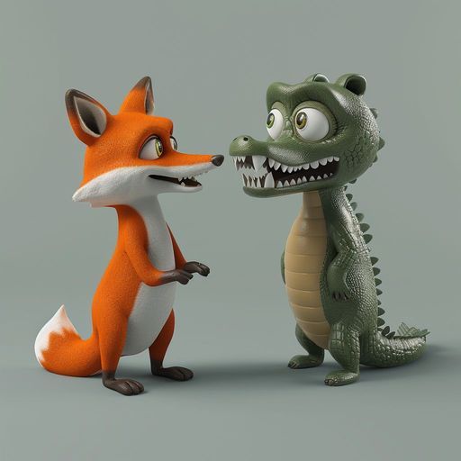 Le Renard et le Crocodile