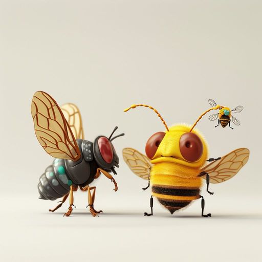 L'Abeille, la Cigale et la Mouche