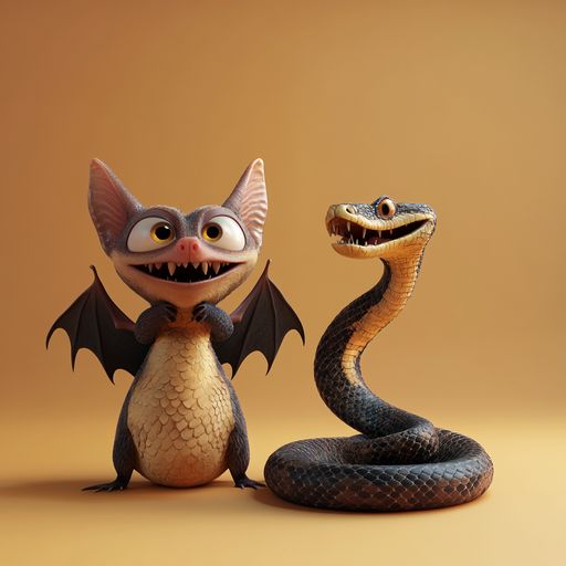 La Chauve-Souris vampire et le Serpent à sonnettes