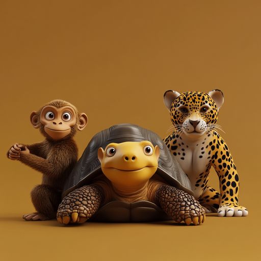 Le Jaboty, le Singe et le Jaguar