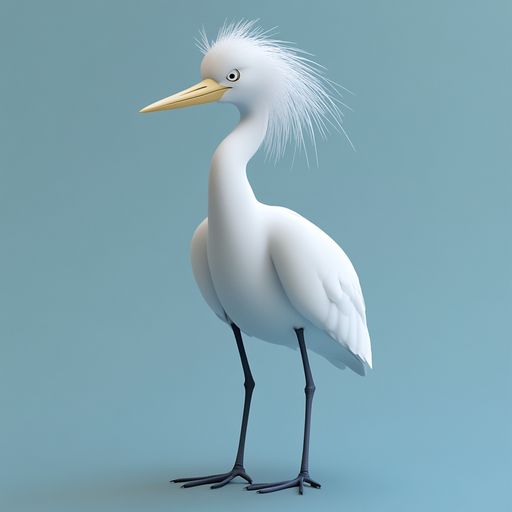 L'Aigrette trop vantard