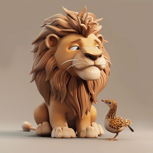 Le Lion et la Caille