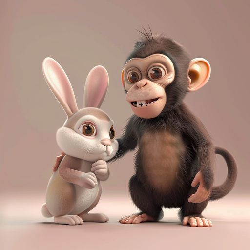 Le Singe et le Lapin