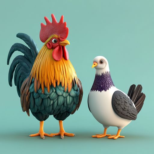 La Coq et le Pigeon