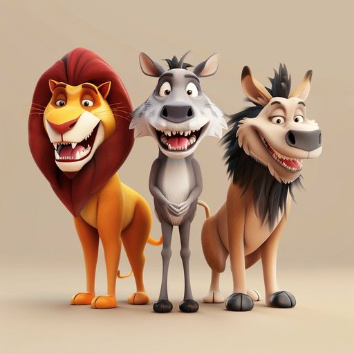 Le Lion, le Loup et l'Âne