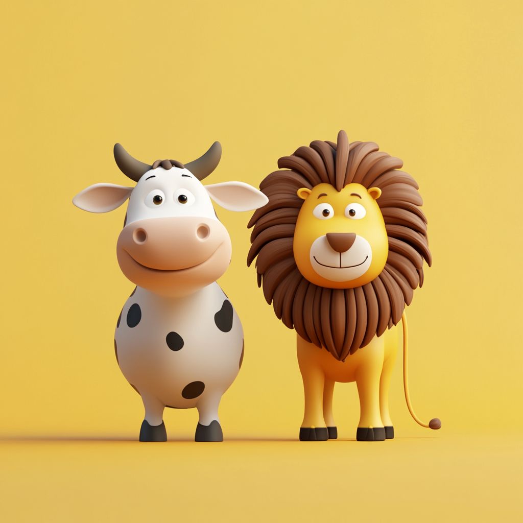 Le Lion et la Vache