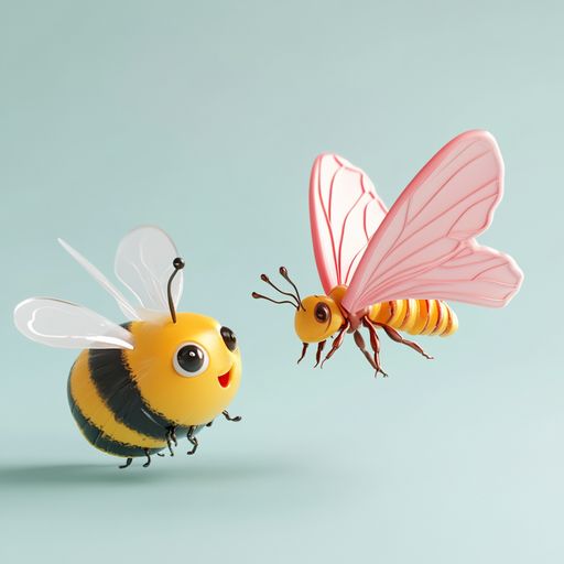 Le Papillon et l'Abeille