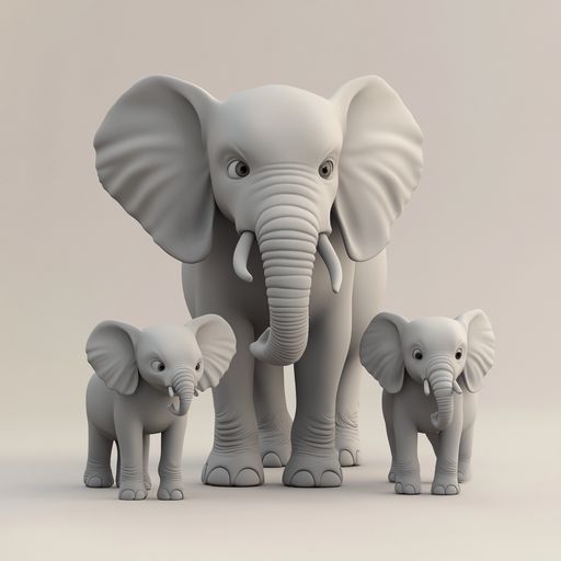 L'Éléphant et ses Enfants