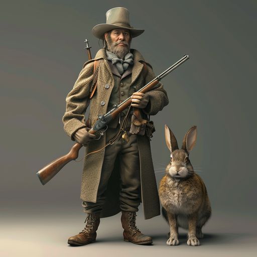 Le Chasseur et le Lapin