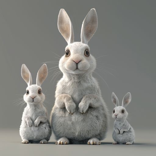 Le vieux Lapin et ses Enfants