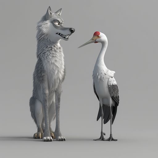 Le Loup et la Grue