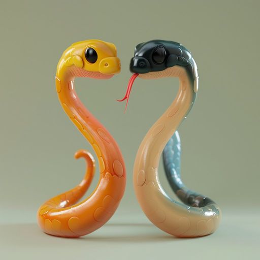 Le Pécheur, l'Anguille et le Serpent