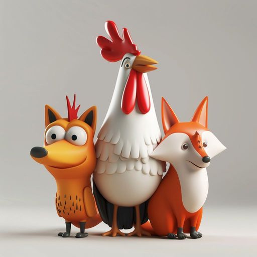 Le Coq, le Chien et le Renard