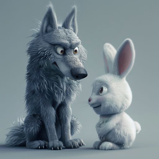 Le Fermier, le Loup et le Lapin