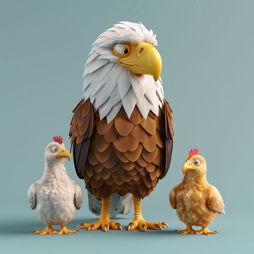 L'Aigle et les Poules