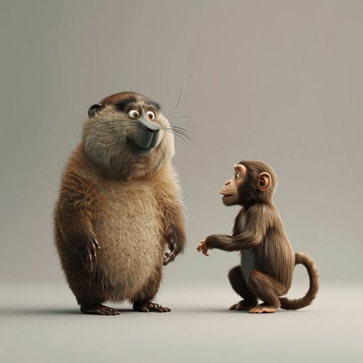 La Marmotte et le Singe