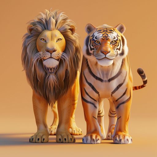 Le jeune Lion et le vieux Tigre