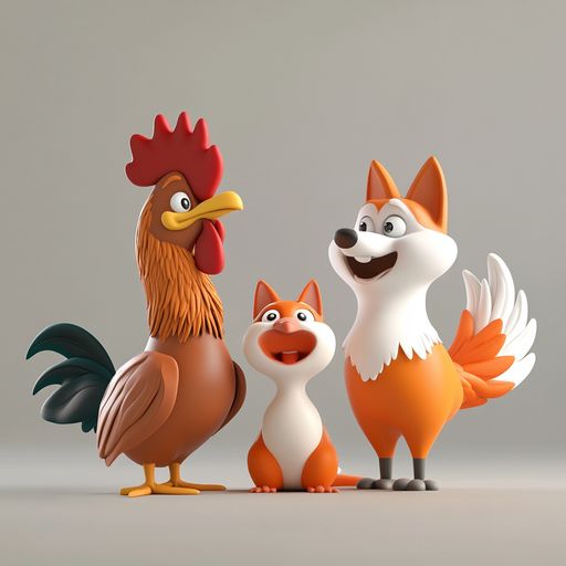 Le Chien, le Coq et le Renard