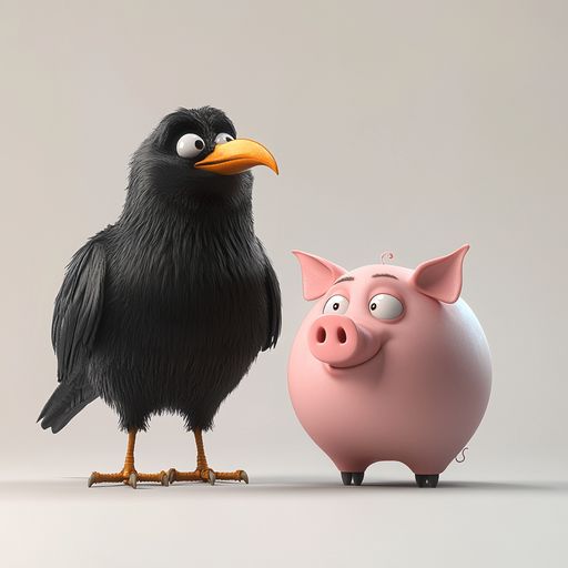 Le Corbeau et le Porc