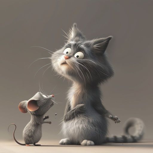 Le vieux Chat et la jeune Souris