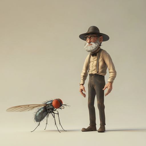 La Mouche et le pauvre Homme