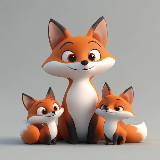 Le Renard et ses Enfants