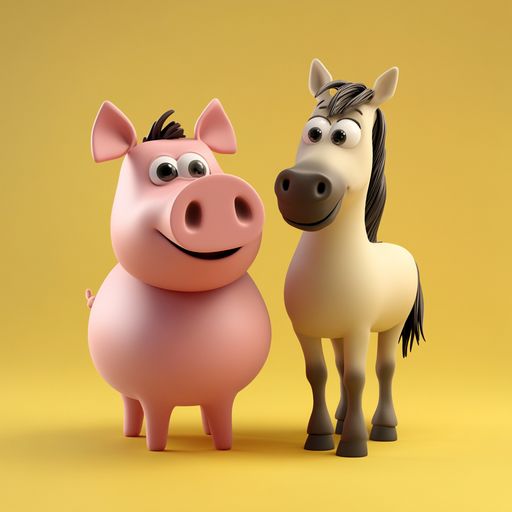 Le Cochon et le Cheval