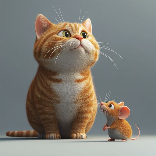 Le Chat, la vieille Souris et la Jeune