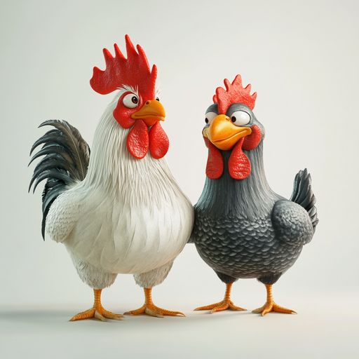 La Vieille Poule et le Coq