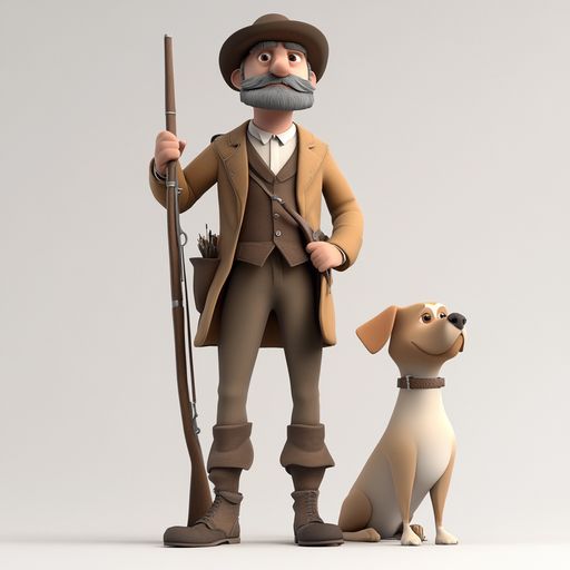 Le Chien de Chasse et le Chasseur