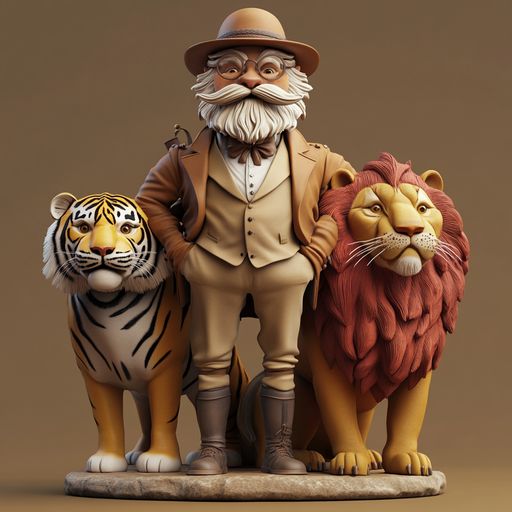 Le Lion, le Tigre et le Voyageur