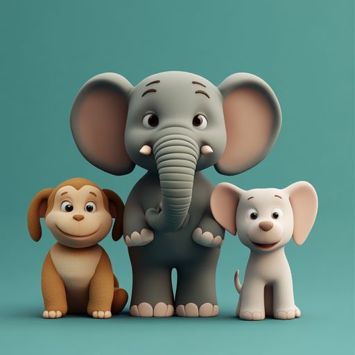 Le Singe, le Chien et l'Éléphant