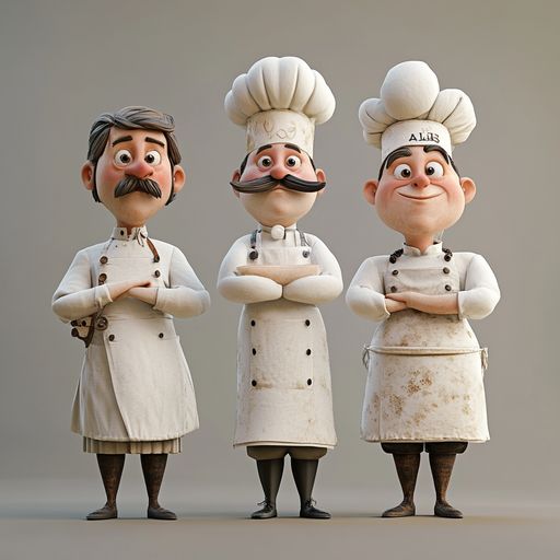 Les trois Cuisiniers