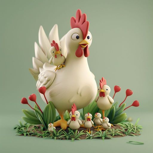 La Poule et ses Poussins