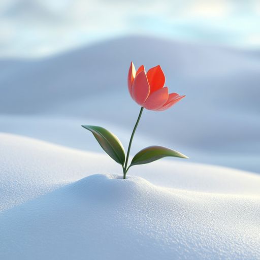 La petite Fleur et la Neige de Mars