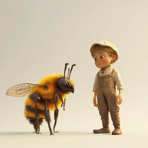 L'Abeille et l'Enfant gourmand